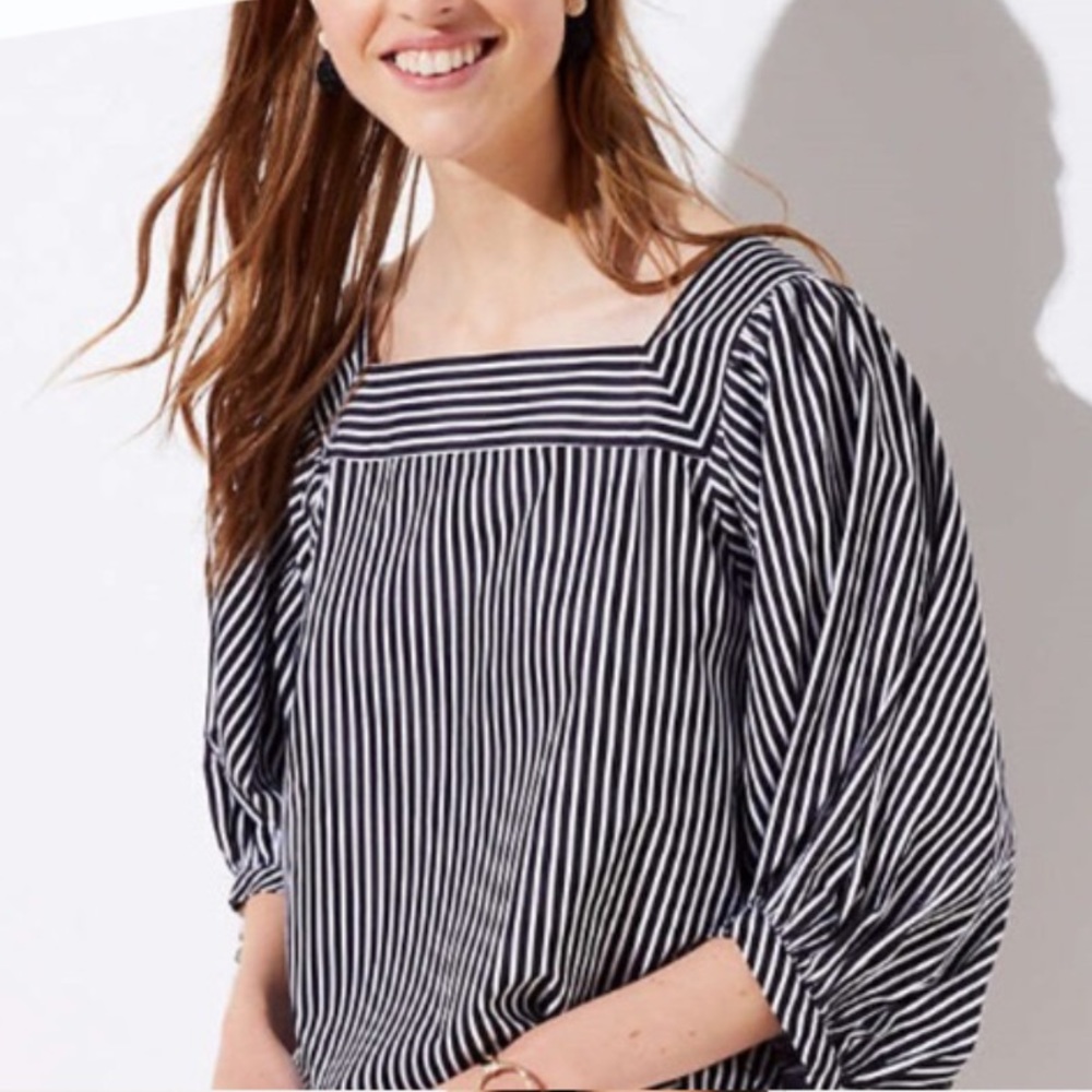 Boxy Black and White Blouse